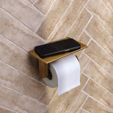 BRAUER Toiletrolhouder met planchet goud geborsteld PVD